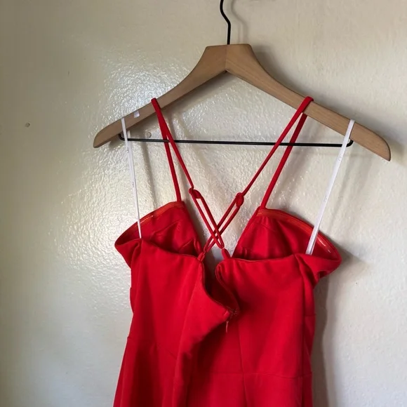 LulusSultry Muse Red Cutout Sleeveless Bodycon Midi Dress